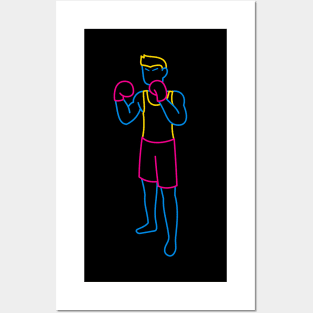 Red Blue Yellow Kickboxer Posters and Art